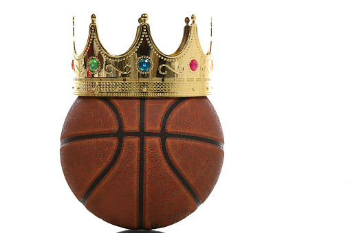 Basketball with a crown on top.