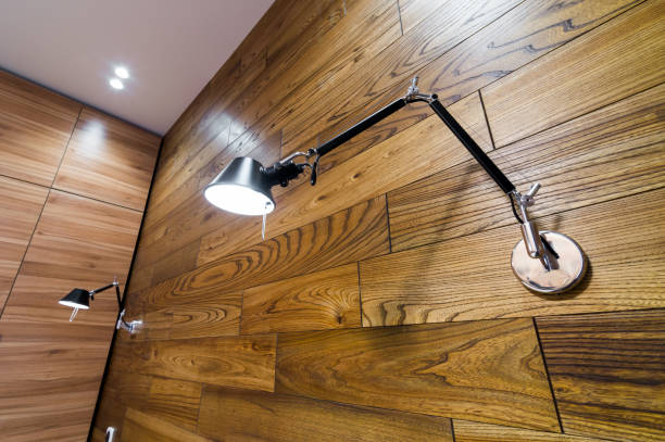 istock Clamp-mounted metal interior wall lamp 1310472402