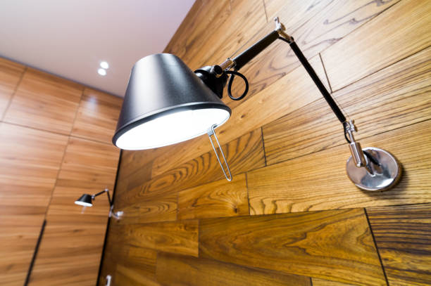 istock Clamp-mounted metal interior wall lamp 1310472406