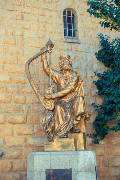 istock Golden statue of King David in Jerusalem 1310476917