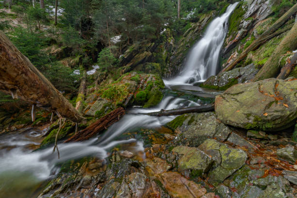 istock Bila strz waterfall on Bily creek in Sumava national park 1310483371