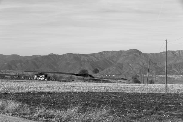istock Village view, black and white Turkey 1310483467