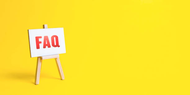 istock Easel with FAQ (frequently asked questions). Available answers to overcome difficulties and misunderstandings. Instructions and rules. Guide, navigation. Tips, comments. Explanation in simple language 1310486551