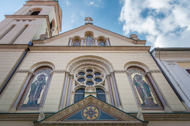istock Church Facade, Zagreb, Croatia 1310490385