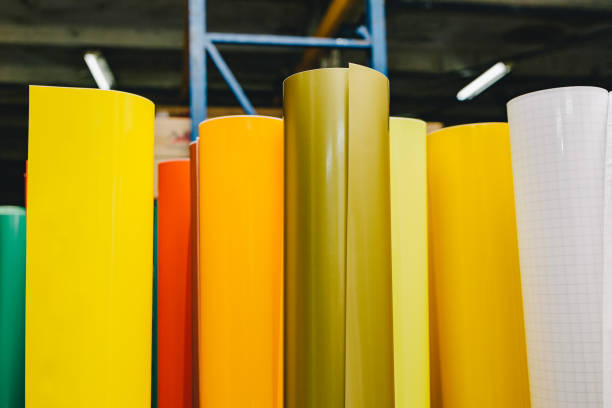 istock Colored Self Adhesive Vinyl Film Rolls Vinyl Wall Decals 1310493476