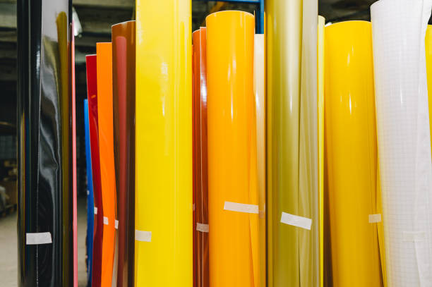 istock Colored Self Adhesive Vinyl Film Rolls Vinyl Wall Decals 1310493493