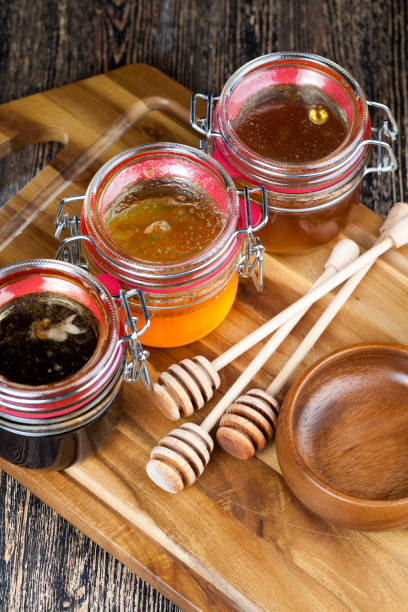 istock old table on which there is a healthy and sweet bee honey 1310494152