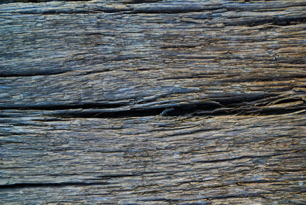 Wooden Railroad Ties - Close Up