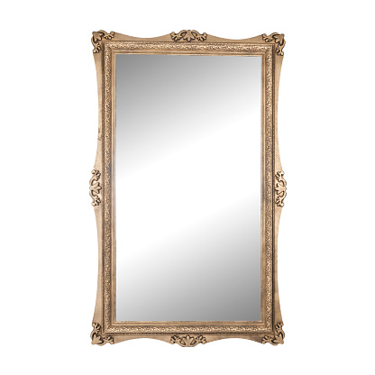 rectangular large vintage mirror
