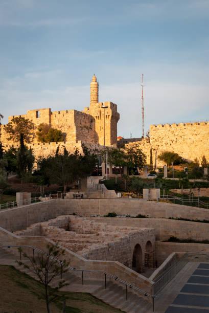 istock Golden Sunset Over The Jerusalem Citadel in Jerusalem 1310499627
