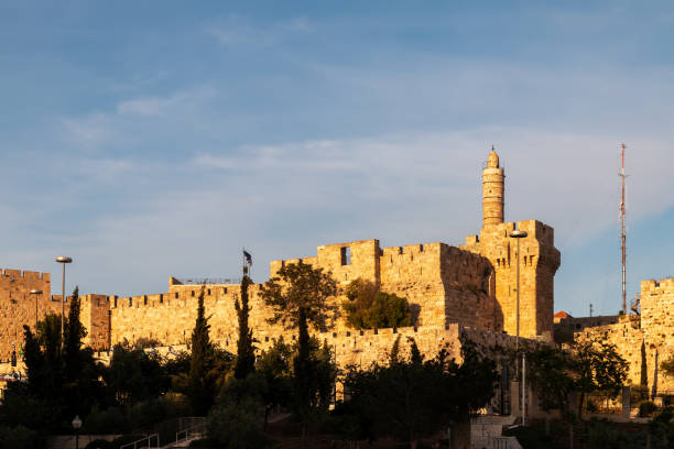 istock Golden Sunset Over The Jerusalem Citadel in Jerusalem 1310499700