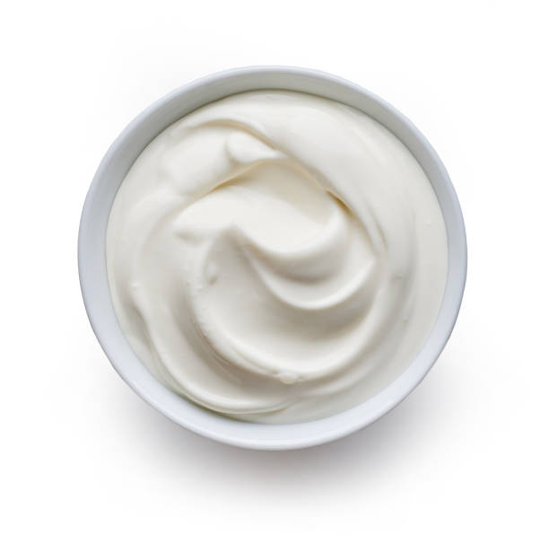bol de crème sure - yogurt greek culture milk healthy eating photos et images de collection