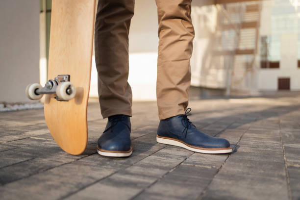 istock Close-up of an unrecognizable man with a skateboard 1310516191