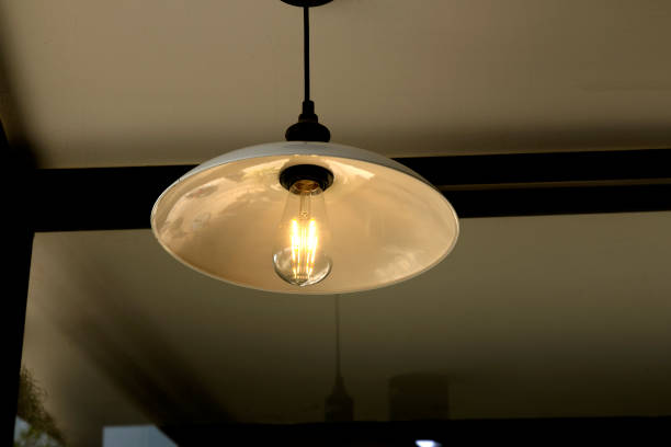 istock Light bulb in the coffee shop. Get and idea concept 1310541545