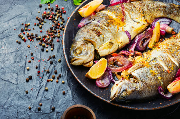 istock Baked trout with lemon,fish dish 1310545592