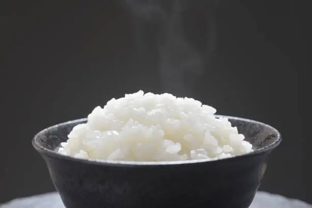 Warm Japanese rice