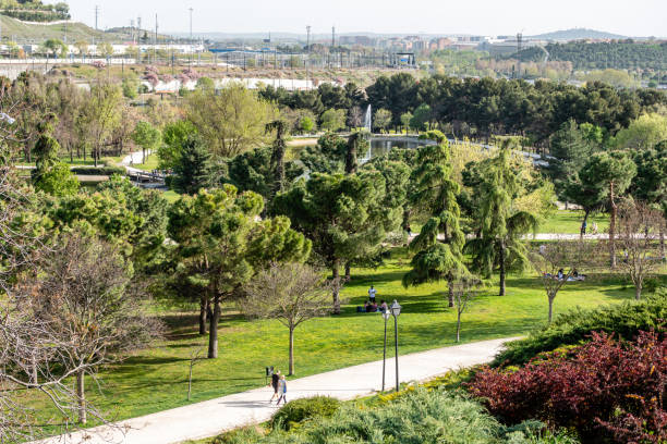 Madrid Enrique Tierno Galvan park.