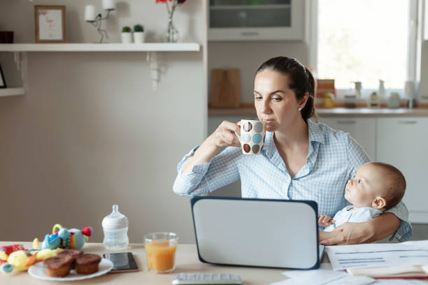 istock Mom, close the laptop and let’s play 1310554015