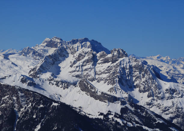 istock Rugged mountains, winter scene in Glarus Canton. 1310559644