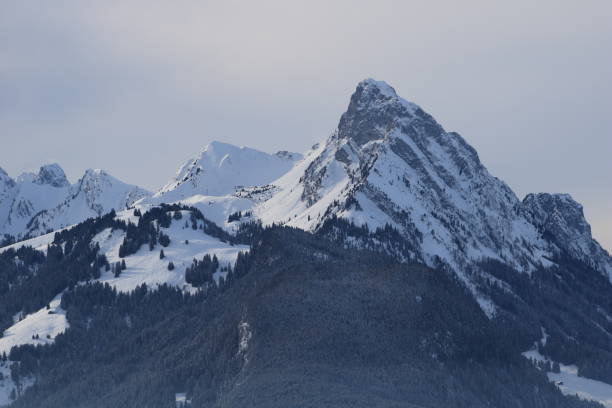 istock Majestic mountain Le Rubli in winter. 1310560849