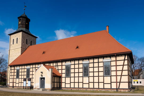 istock An example of a half-timbered wall (Prussian Wall)  used in religious architecture. 1310564096