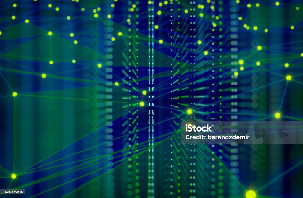 Server Room Blockchain Modern Server Room Technology Concept Stock Photo - Download Image Now ...