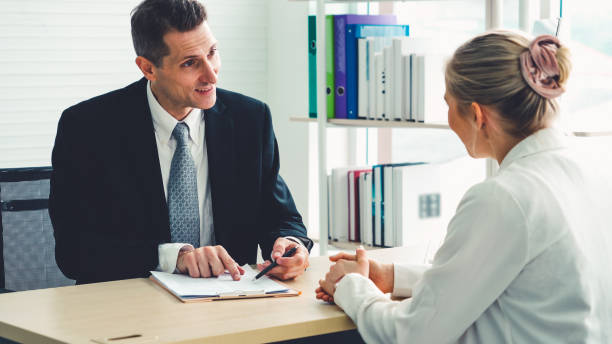 istock Job seeker in job interview meeting with manager 1310571003