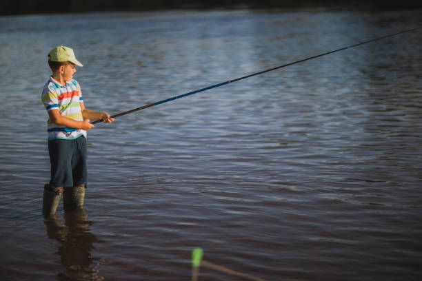 istock Young boy's first time fishing 1310577358