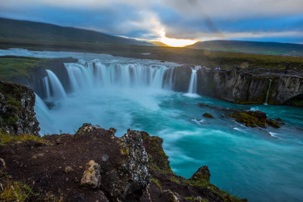 istock Spectacular panorama of Godafoss waterfall, Iceland