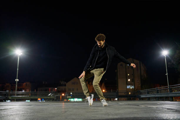 istock Breakdance is his passion, and he is really good at it 1310580352