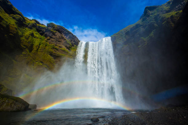 istock Skogafoss a summer afternoon with a rainbow. Iceland