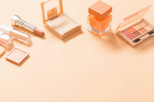 istock decorative cosmetics with perfume  on pastel  background 1310582754