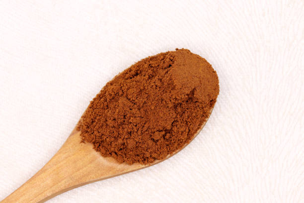 istock Turkish coffee in a wooden spoon 1310587907