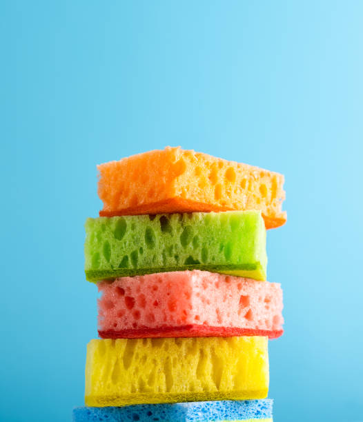 Household Cleaning Scrub Colored Sponges.