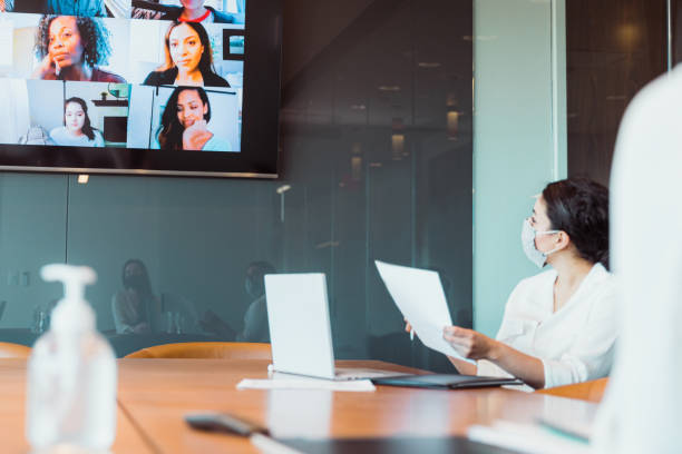 istock Video conference during the COVID-19 pandemic 1310592598
