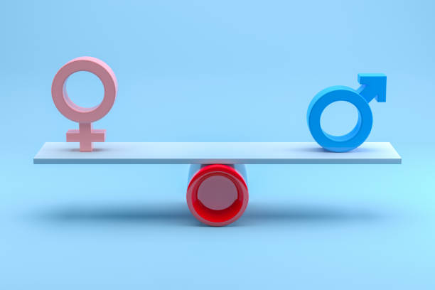 istock Male and Female Equality Concept. 3d Rendering 1310606301