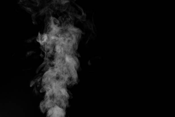 istock Figured smoke on a dark background. Abstract background, design element, for overlay on pictures 1310611986