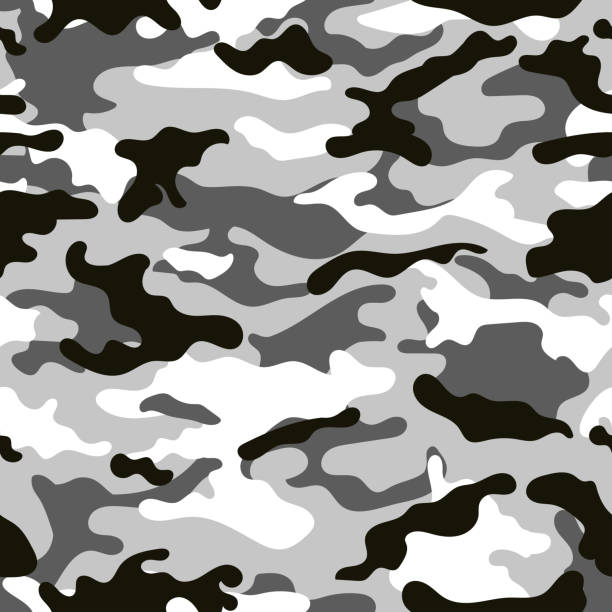 векторный камуфляж шаблон для армии. камуфляж военный узор - camouflage pants stock illustrations