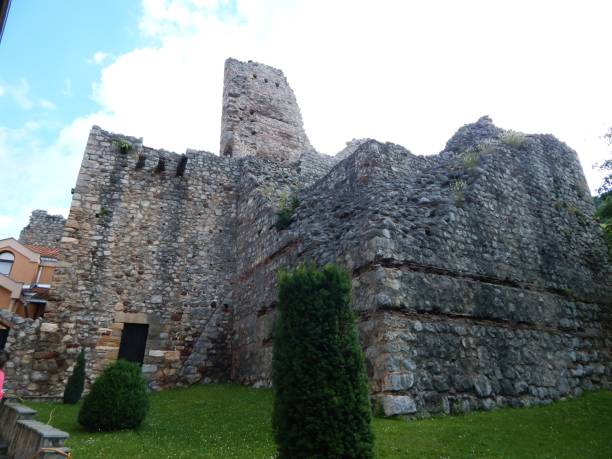 istock Remains of a defensive stone walls and tower 1310616700
