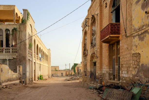 istock Massawa old town - battle-scarred buildings, Eritrea 1310616714
