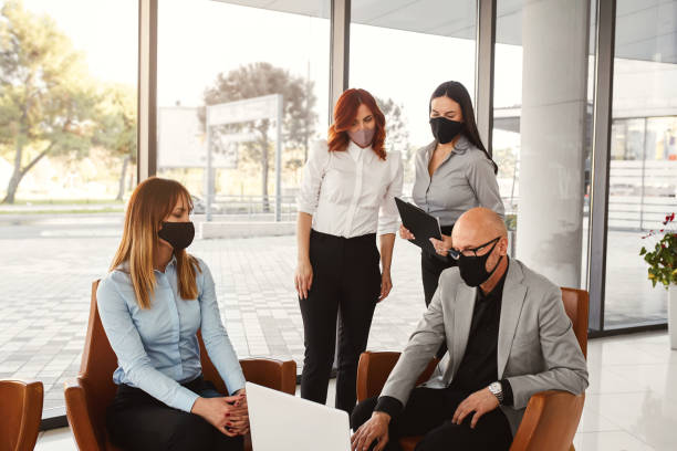 istock Group Of Colleagues Having A Meeting In A Modern Office 1310616984