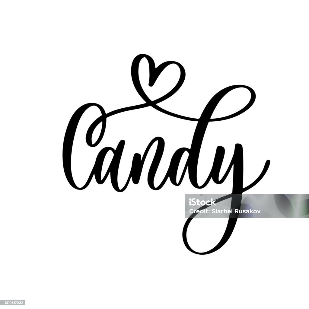 Candy Designs Lettering Candy Lettering Logo Template Design Vector Illustration Stock ...