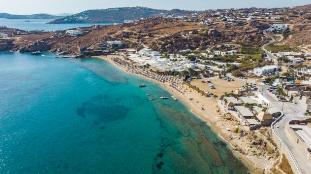 istock Mykonos paradise beach at summer. 1310625226