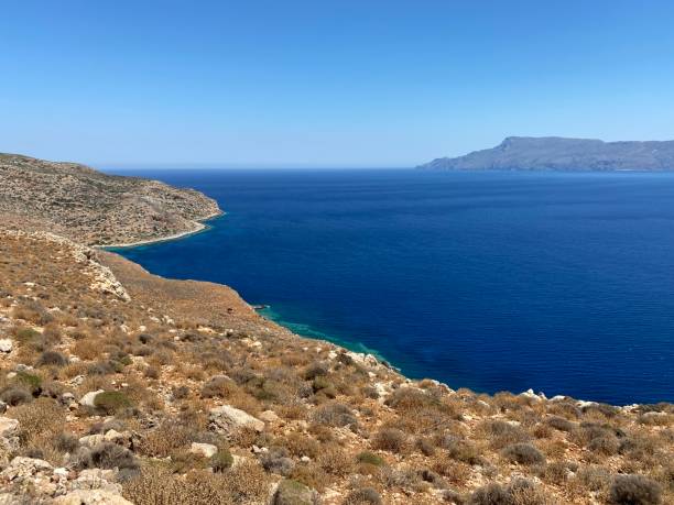 istock Coastline near Balos Beach, Crete 1310626331