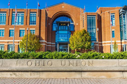 Columbus, OH, USA - November 7:  Ohio Union on November 7, 2020 at Ohio State University in Columbus, Ohio.