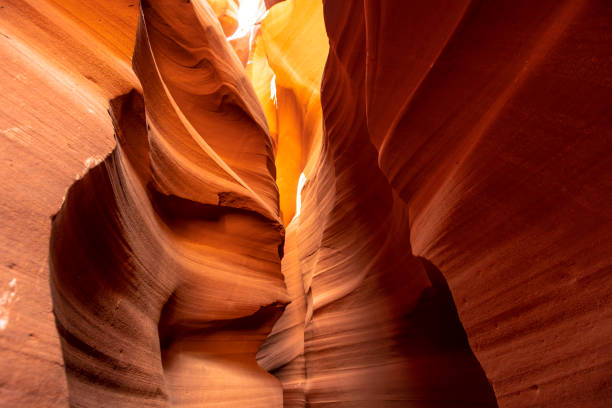 the great beauty of the upper antelope canyon in the town of page, arizona. united states"t - upper antelope canyon imagens e fotografias de stock