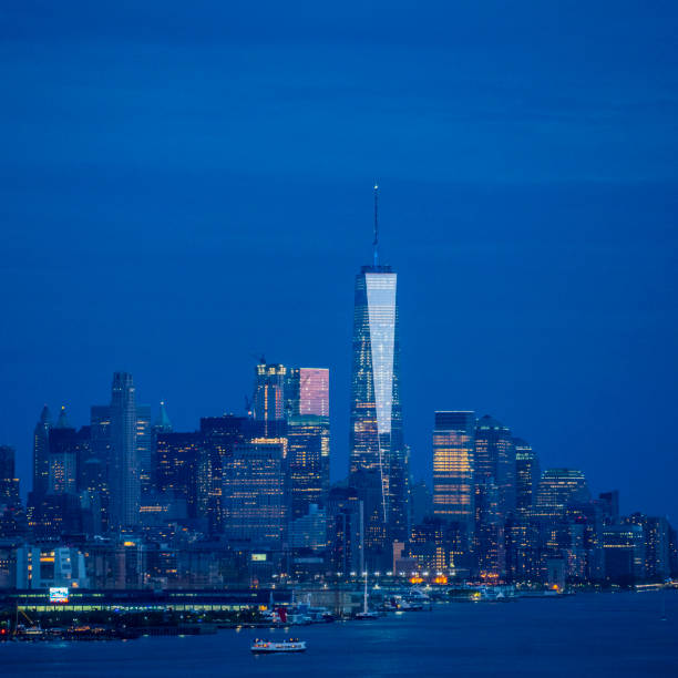 istock Lower Manhattan skyline at sunset, NY, USA 1310633627