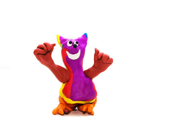 istock plasticine figurine resembling a cat on a light background 1310634496