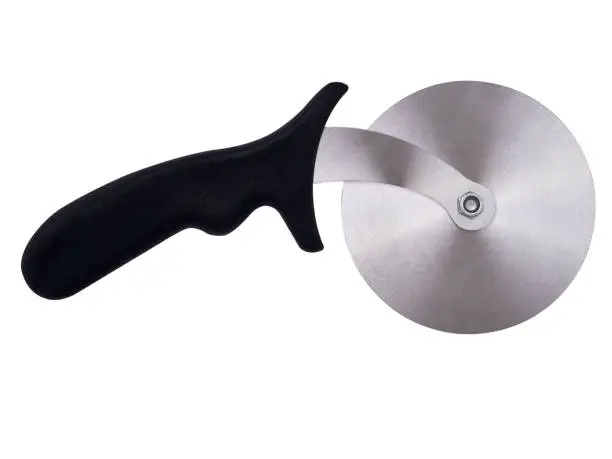 Photo of A Silver Pizza Cutter Alone