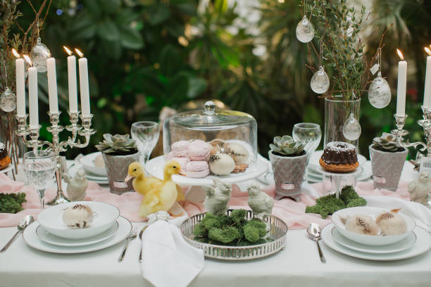 istock beautiful and cozy bright easter table decoration 1310639375